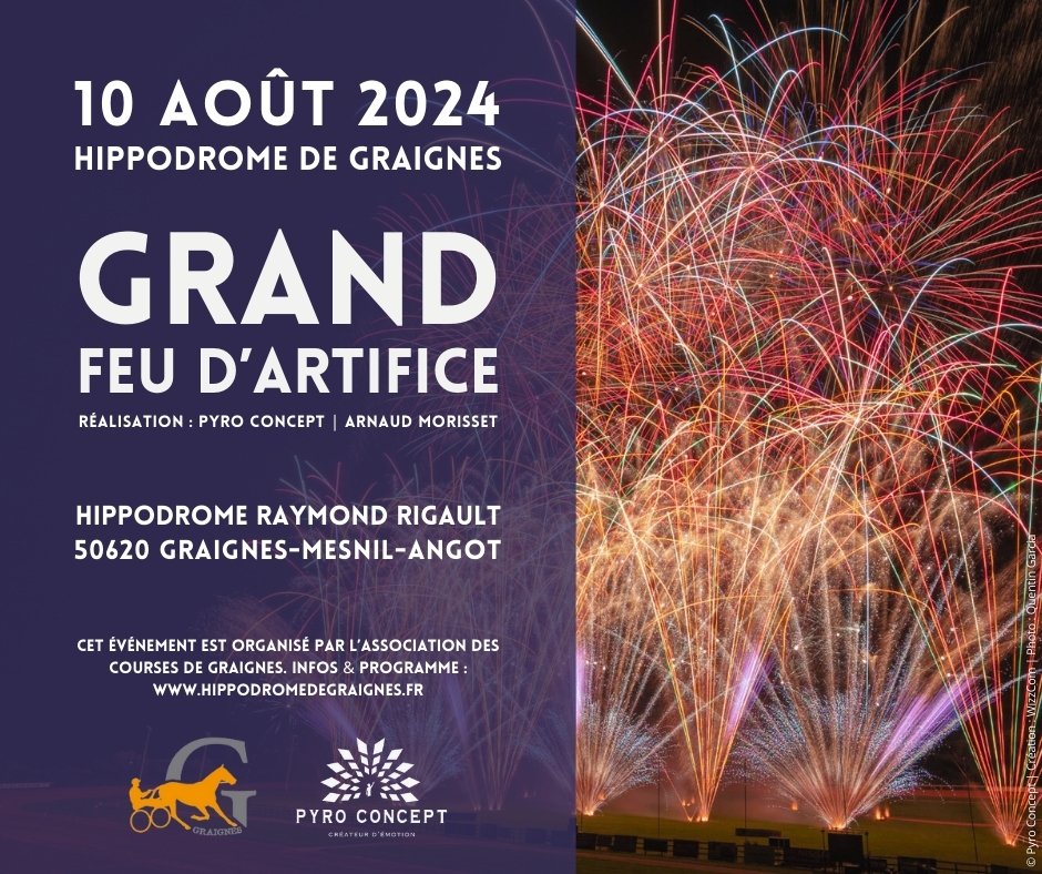 Feu d'artifice Graignes Août 2024